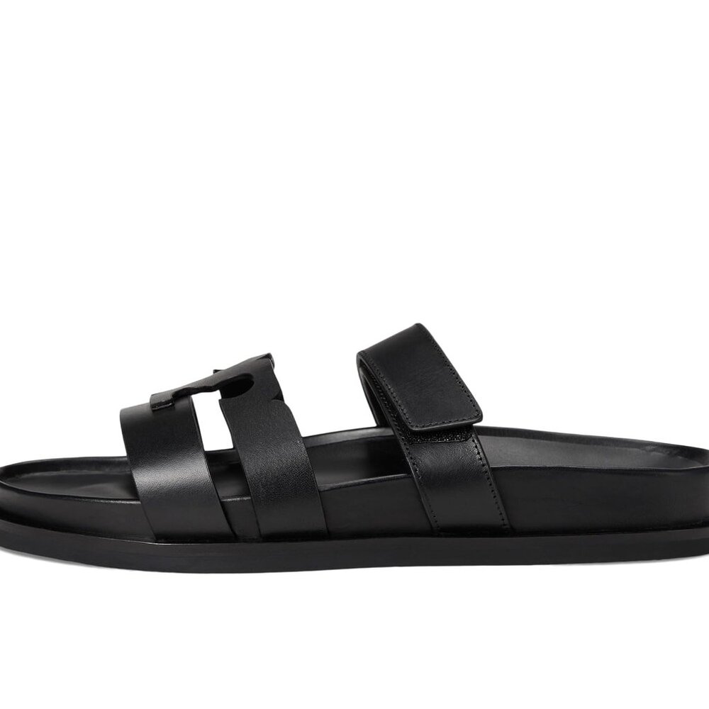 Tory Burch Ines Leather Sport Slide - Black - Picture 6 of 9